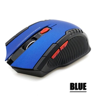 OPTISCHE DRAHTLOSE GAMING MAUS 2000 DPI PRO KABELLOS MINI USB 2,4 GHZ 3 FARBEN