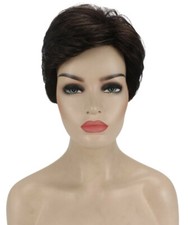 BETTE - Straight Kanekalon Synthetic Fiber Full Wig, 1.75-5 in, Off Black