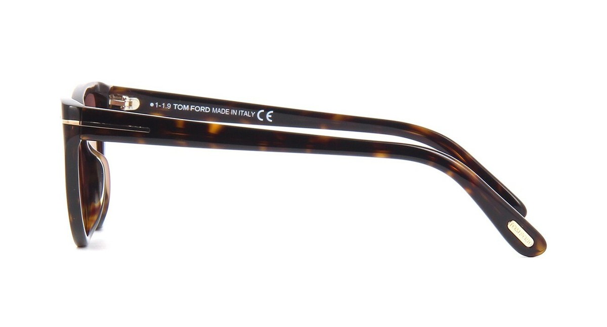 Authentic TOM FORD Charlie-02 TF740 52E Havana w/Brown Lens Cat Eye Sunglasses TOM FORD New Sunglasses Cateye Charlie-02 Dark Harvana Brown  main image 2