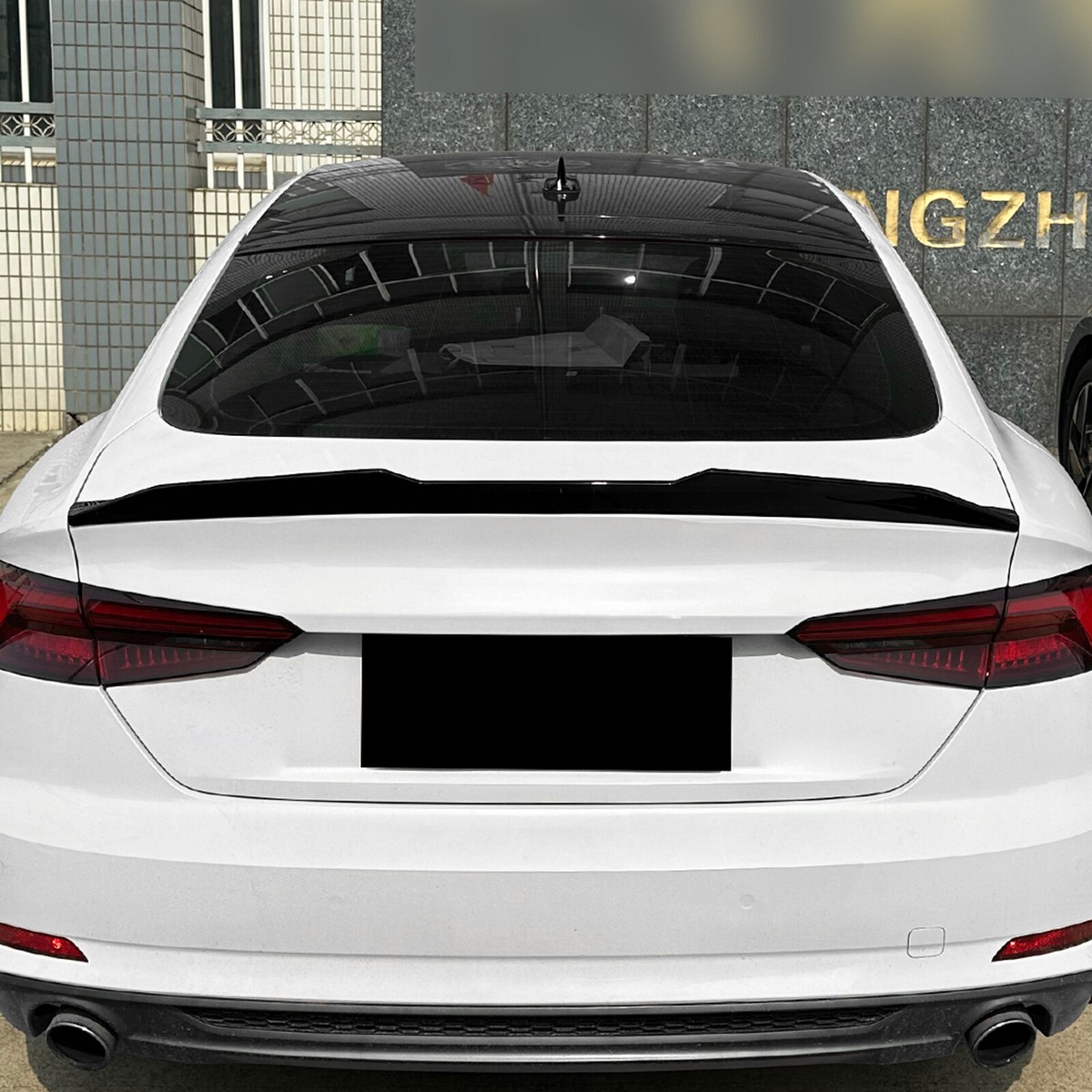 Black Rear Trunk Spoiler Lip Roof Tail Wing For Audi A5 F5
