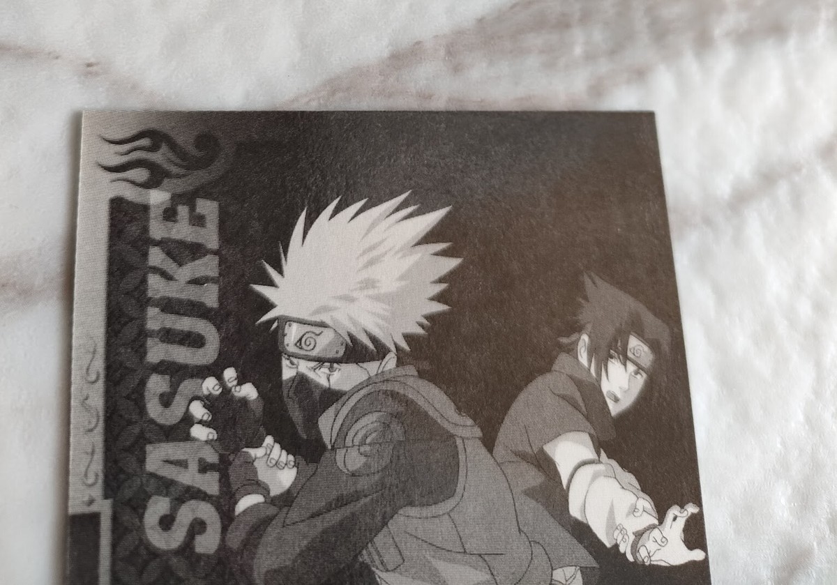 KAKASHI ,SASUKE No.77 Naruto Etching card Japan AMADA 2005 With