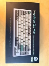 Keychron Q1 Max Mechanical Keyboard – White with Brown Switches