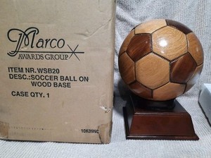 Wooden Socker Ball Trophy