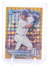 DEAN MOSS 2025 BOWMAN CHROME DRAFT GOLD GEOMETRIC 1ST ROOKIE /50 Q3178