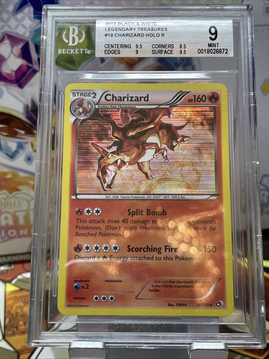 2013 POKEMON CARD B&W CHARIZARD #19 HOLO RARE LEGENDARY