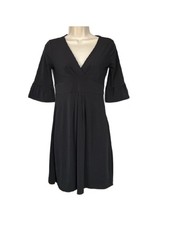 Ann Taylor Loft Black Flounce Sleeve Cocktail Dress 0P