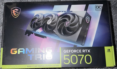 MSI Gaming Trio RTX 5070 OC 12GB GDDR7 RGB DLSS 4 Ray Tracing