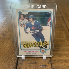 Peter Stastny Rookie Card RC 1981-82 O-Pee-Chee #269. rookie card picture