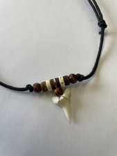 1x Haizahn Kette Surfer Shark Tooth Zahn Mako Hai Haifischzahn Beach Anhänger