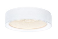 Deckenlampe Stoff Blendarm Weiß Gold E27 Rund Ø60 Cm Deckenleuchte Wohnzimmer