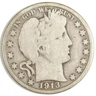 1913 P Barber Silver Half Dollar ☆☆ Circulated ☆☆ Great For Sets 507