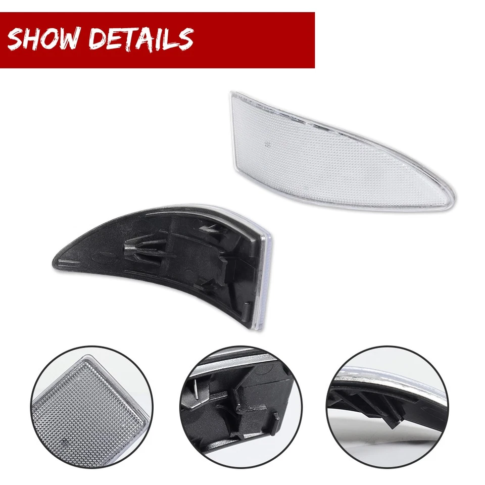 Lentes reflectoras de parachoques trasero transparentes Euro-Spec para Lexus IS IS250 IS350 2006-2013 Foto 3 de 4