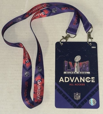 マーク　superM AR ticket set beyond live 2024 Super Bowl 58 LVIII Gameday Advance Access Badge Pass Plastic