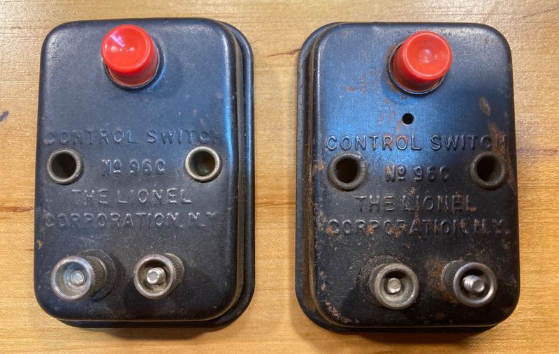 Lionel No. 96C Control Switch 2 each and a No. 88C Control Switch