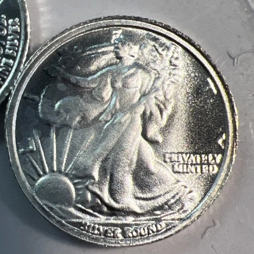 Money Metals Exchange Walking Liberty 1/10 oz .999 Fine Silver Round lot of 10