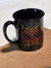Pendleton Woolen Mills Mug 16oz Aztec Tribal Pattern Black Legendary Collection