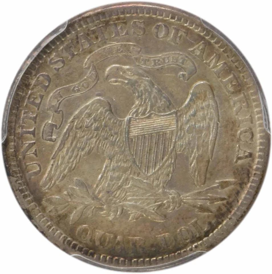 1885 Liberty Seated Silver Quarter VF35 PCGS - Image 4 of 4