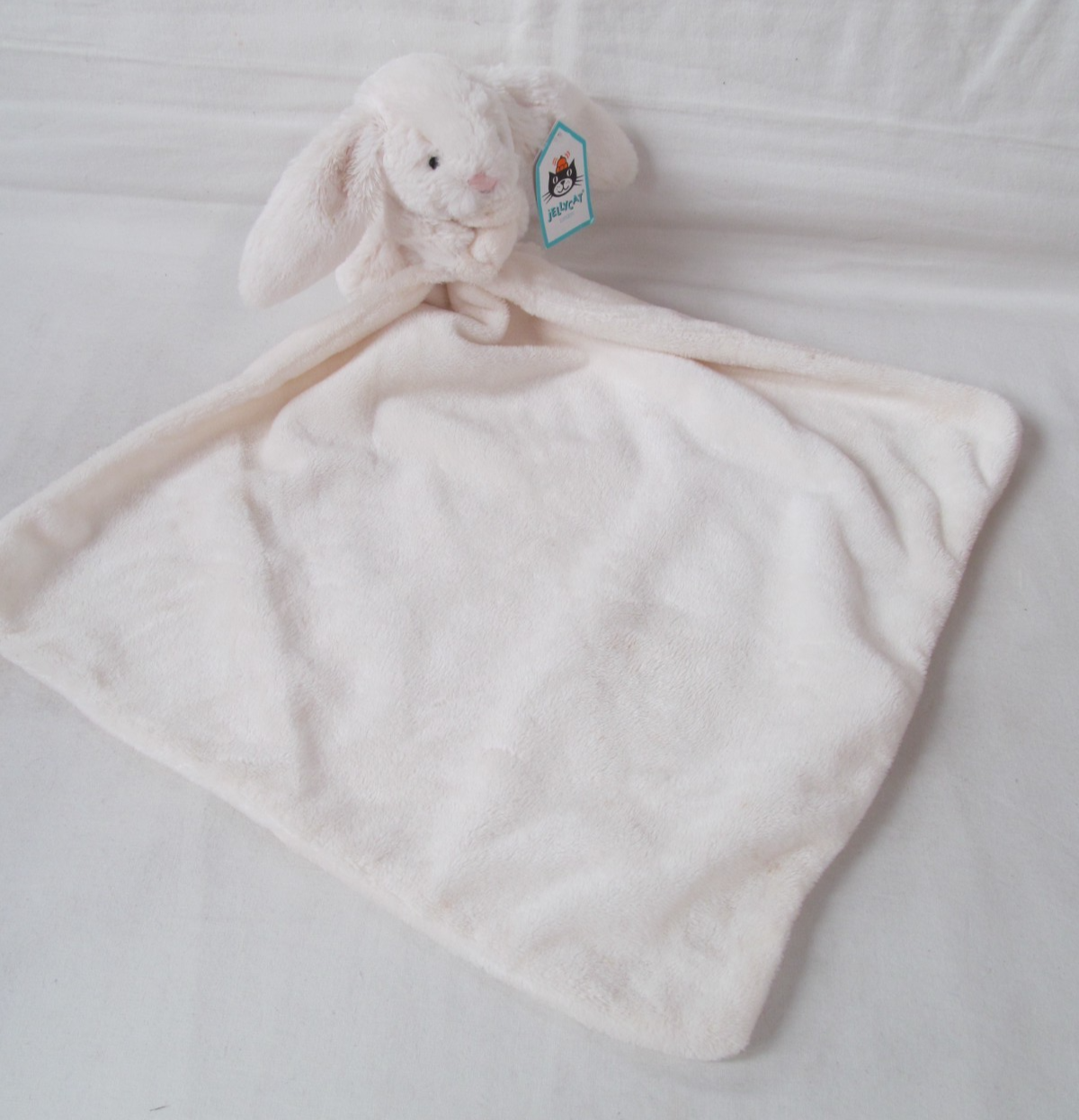Jellycat Cream Bashful Bunny Soother Comfort Soft Toy & Tag Jelly 7340 Pre-owned