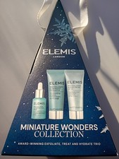 £76 ELEMIS GIFT SET SKINCARE ANTI-AGE MINIATURE WONDERS PRO-COLLAGEN SERUM CREAM