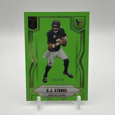 2025 Panini Donruss Elite #53 C.J. Stroud -Aspirations Lime Green /999