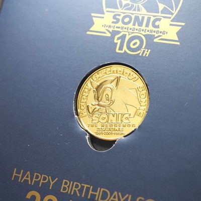SEGA SONIC THE HEDGEHOG 10th Anniversary SPECIAL CD with Medal