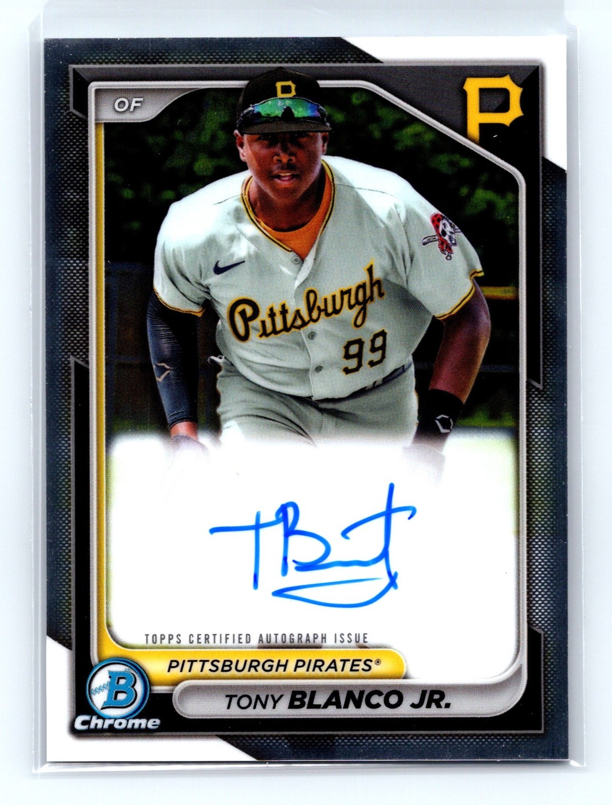 Tony Blanco Jr 2024 Bowman Chrome #CPA-TB Auto - Pittsburgh Pirates