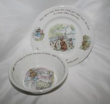 Wedgwood Beatrix Potter Mrs Tiggy-Winkle Plate  Bowl Set 2742