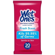 Antibacterial Hand Wipes Travel Pack - Fresh Scent - 20ct