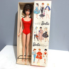 Vintage Barbie Bubble Cut Brunette Hair With Stand — photo 1