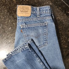 Vintage Levis Orange Tab 20505 0217 Made In USA Jeans Blue 33x33 Medium Classic