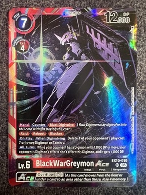 Digimon Card Game BlackWarGreymon ACE EX10-010 SR Sinister Order