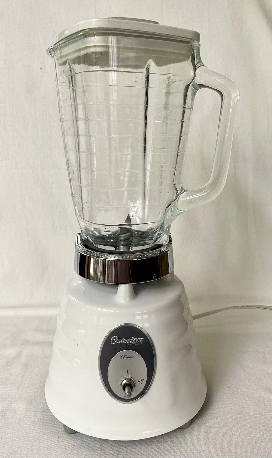 MCM Oster Classic Blender White Enamel Metal Ribbed Beehive Vintage Retro
Opens in a new window or t