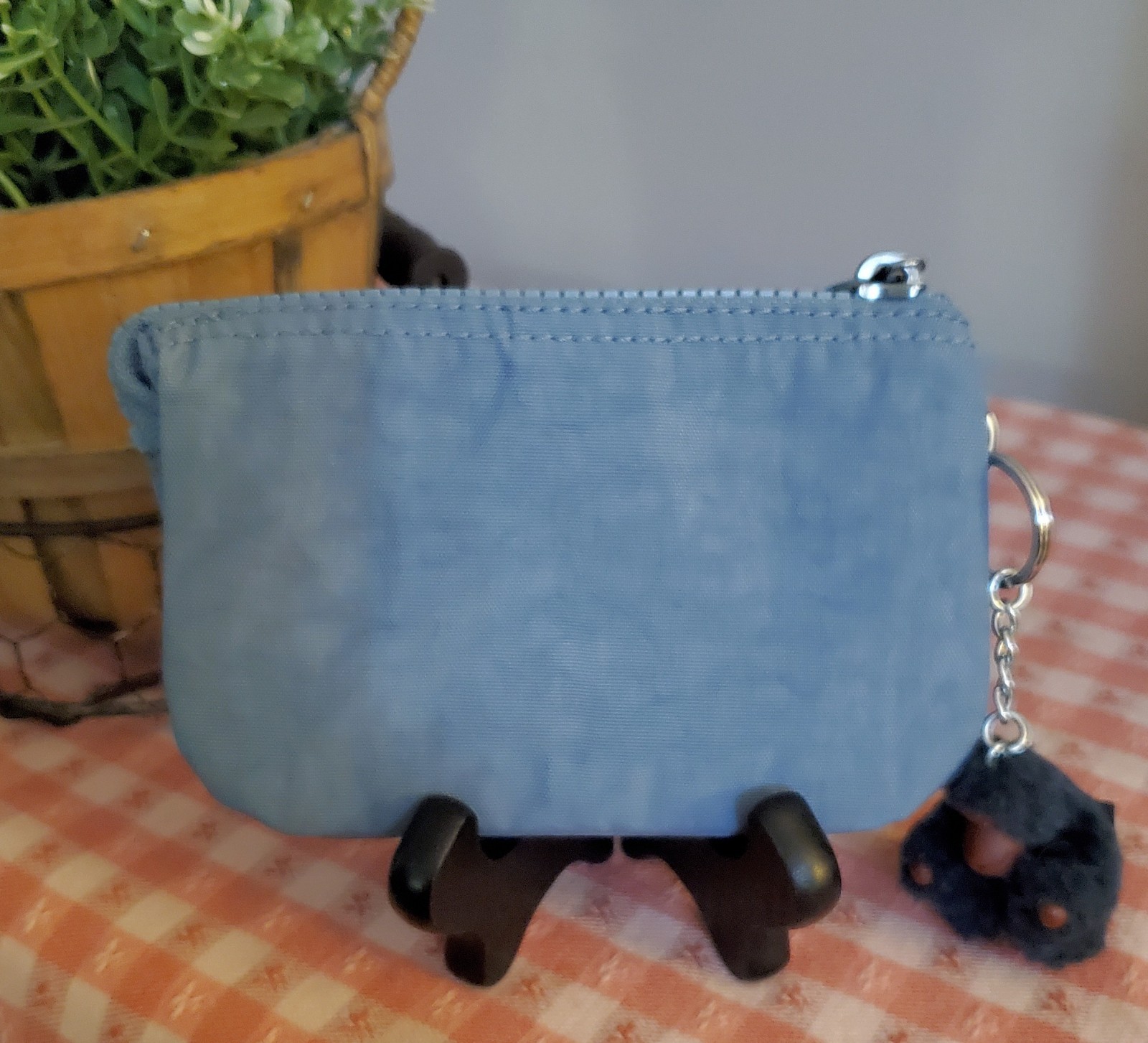 Kipling Creativity Small Pouch Blue Stone Unused … - image 3