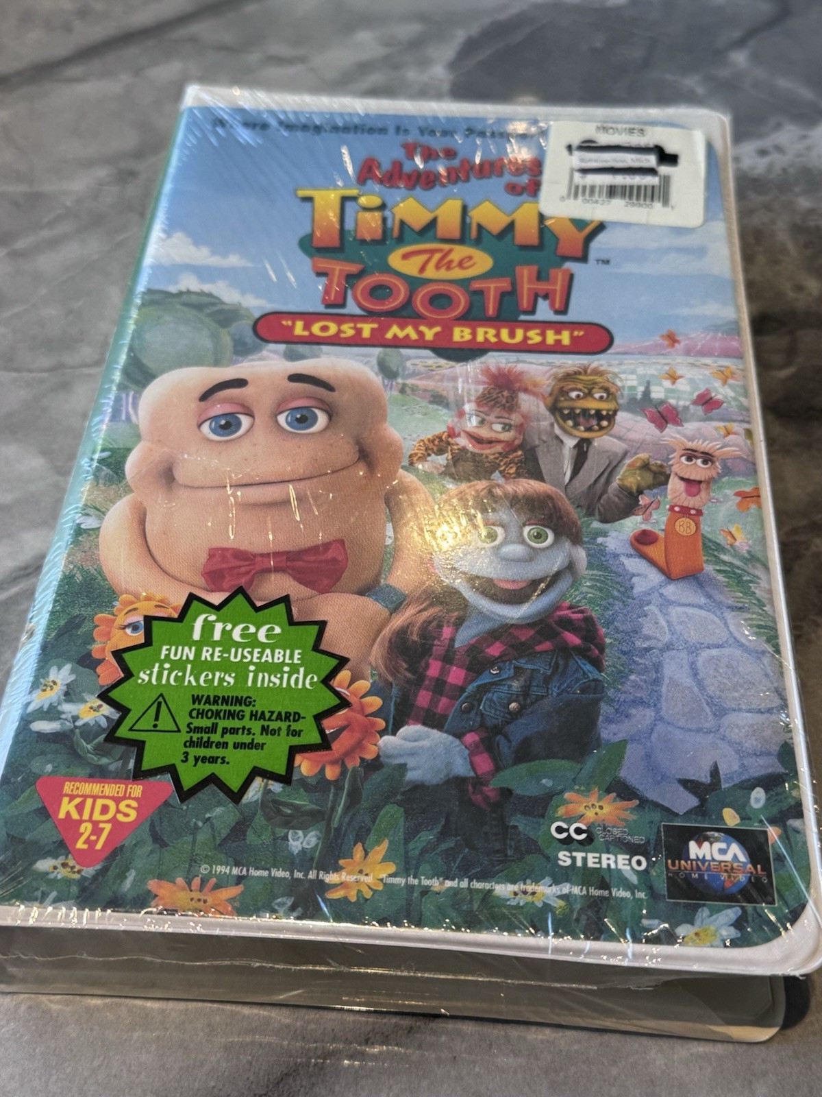 The Adventures Of Timmy The Tooth Lost My Brush VHS Universal 1994  Sealed NOS