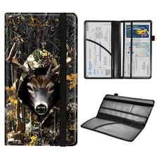 FQSXFIFN Car Registration and Insurance Card Holder, PU Leather Driver Vehicle