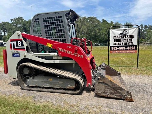 TAKEUCHI TL8 CAB SKID STEER - HIGH FLOW - TWO SPEED - JOYSTICKS!