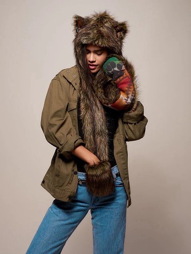 Forest Fox Italy Spirithood Faux Fur Hat - Picture 2 of 12