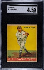 1933 GOUDEY JIMMIE (JIMMY) FOXX  #29  SGC 4.5