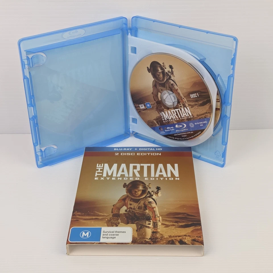 The Martian | 2x Blu-Ray Disc Extended Edition Movie Slipcover Matt Damon Reg B - Image 3 of 3