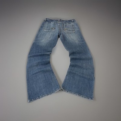 Vintage Japanese y2k bootcut straight washed jeans pashanim style | 28