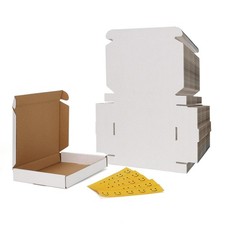 RLAVBL 7x5x1 Shipping Boxes Set of 50, White Small Corrugated 7x5x1,