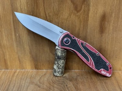 KERSHAW BLUR 1670RD Red Jul 04 Speedsafe Plain USA Ken Onion GREAT!