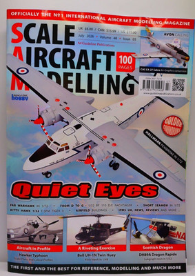 Scale Aircraft Modelling Magazin Juli 2026 Warhawk 1/72, Bell UH-1N Twin Huey