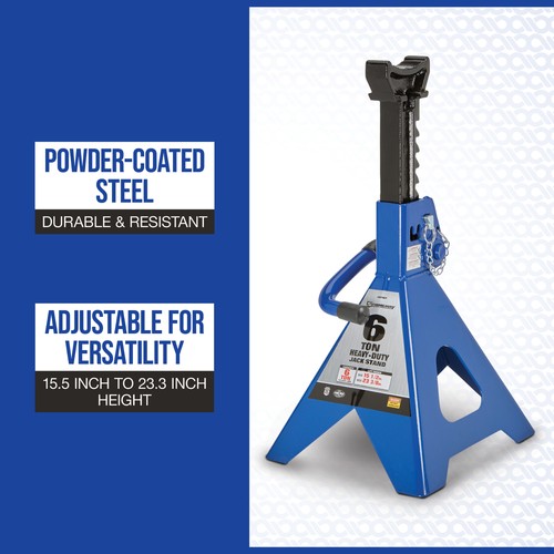 Soportes Jack Strongway Doble Bloqueo 6 Ton, 12.000-Lb. Capacidad, par - Imagen 3 de 5