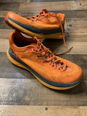 Hoka One One Tecton X Shoes Mens Size 11 Orange Trail Running 1123161 PORY