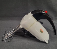 Vintage 1940s SUNBEAM Mixmaster JUNIOR Handheld Mixer Model J *WORKS* Video Incl