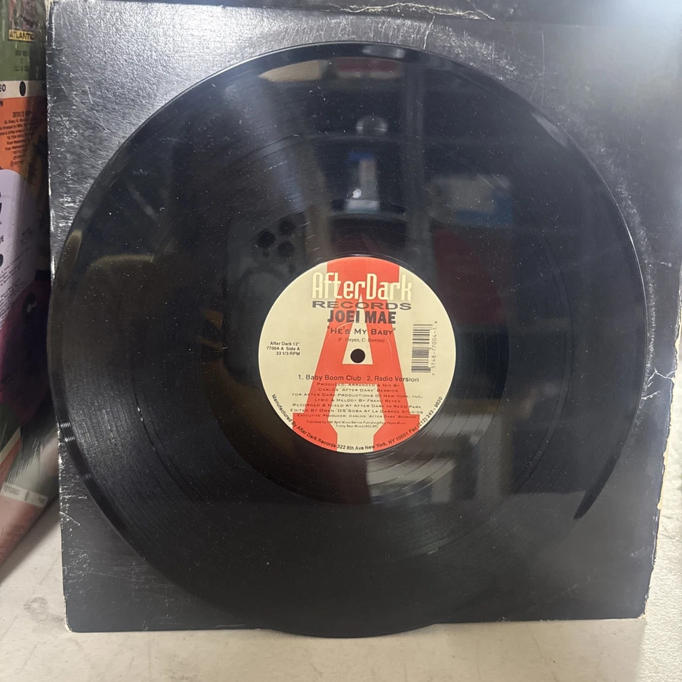 Joei Mae - He’s My Baby 12” Vinyl Freestyle Record VG+ Condition - Image 3 of 4