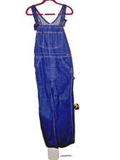 Sears Trade Wear Men's Dark Blue Bib Overalls Size 36x29 Good Vtg Condition
