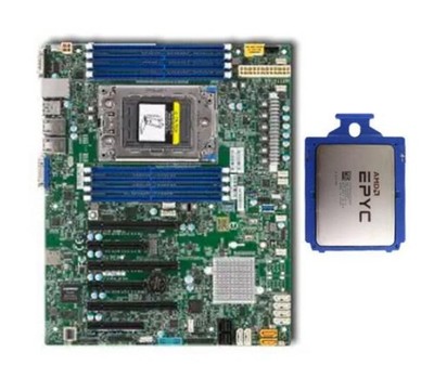 Supermicro H11SSL-C Mainboard With AMD EPYC 7401P Processors 2.8GHz CPU 170W CPU
