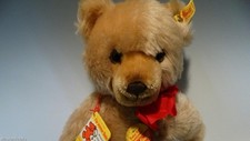 1984 STEIFF BABY SOFT TEDDY BEAR 0237/35 FULLY TAGGED SQUEEKER JOINTED